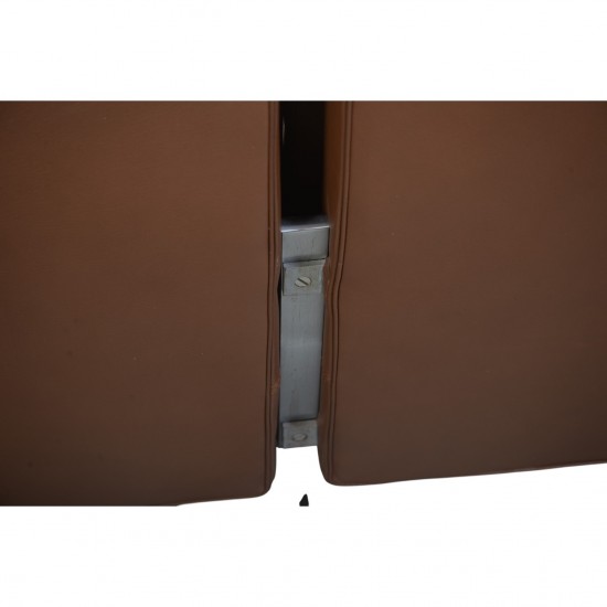 Poul Kjærholm PK31/2 sofa i brunt læder 1985