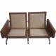 Poul Kjærholm PK31/2 sofa i brunt læder 1985