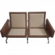 Poul Kjærholm PK31/2 sofa i brunt læder 1985