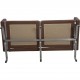 Poul Kjærholm PK31/2 sofa i brunt læder 1985