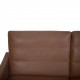 Poul Kjærholm PK31/2 sofa i brunt læder 1985