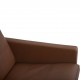 Poul Kjærholm PK31/2 sofa i brunt læder 1985