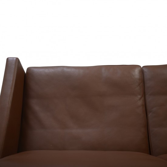 Poul Kjærholm PK31/2 sofa i brunt læder 1985