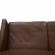 Poul Kjærholm PK31/2 sofa i brunt læder 1985