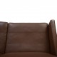 Poul Kjærholm PK31/2 sofa i brunt læder 1985