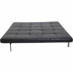 Poul Kjærholm PK81 daybed i sort læder 1980'erne