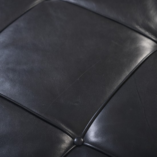 Poul Kjærholm PK81 daybed i sort læder 1980'erne