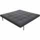 Poul Kjærholm PK81 daybed i sort læder 1980'erne
