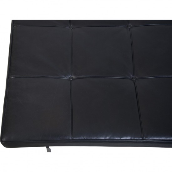 Poul Kjærholm PK81 daybed i sort læder 1980'erne