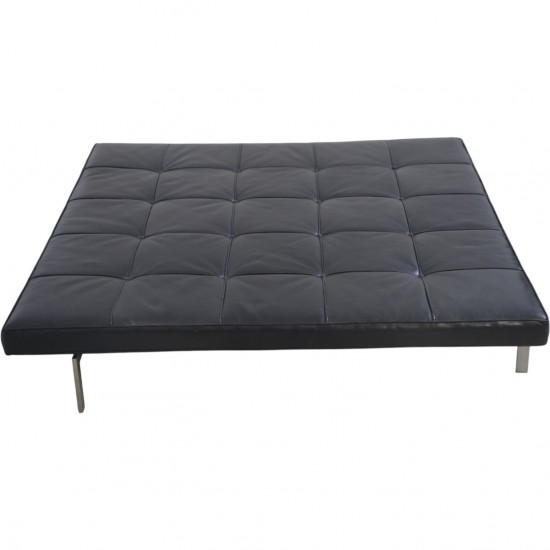 Poul Kjærholm PK81 daybed i sort læder 1980'erne