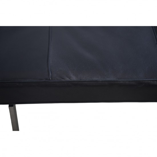 Poul Kjærholm PK81 daybed i sort læder 1980'erne