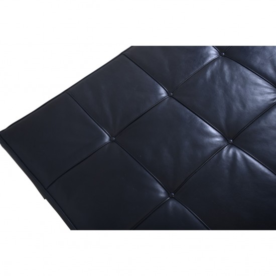 Poul Kjærholm PK81 daybed i sort læder 1980'erne