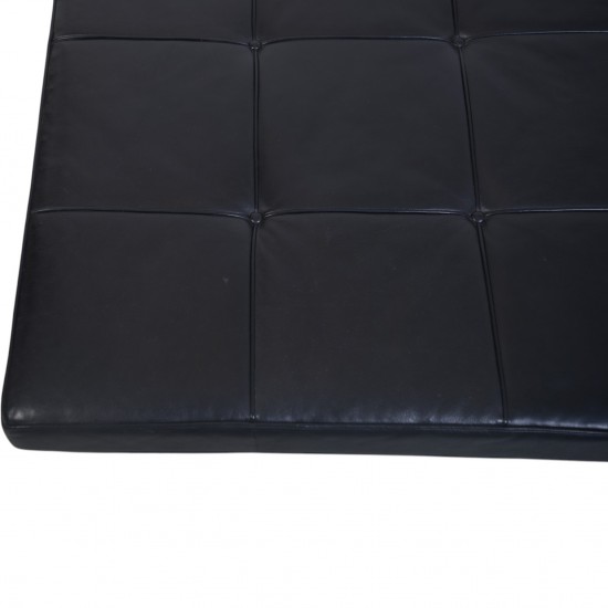 Poul Kjærholm PK81 daybed i sort læder 1980'erne