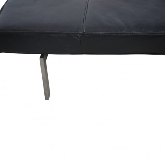 Poul Kjærholm PK81 daybed i sort læder 1980'erne