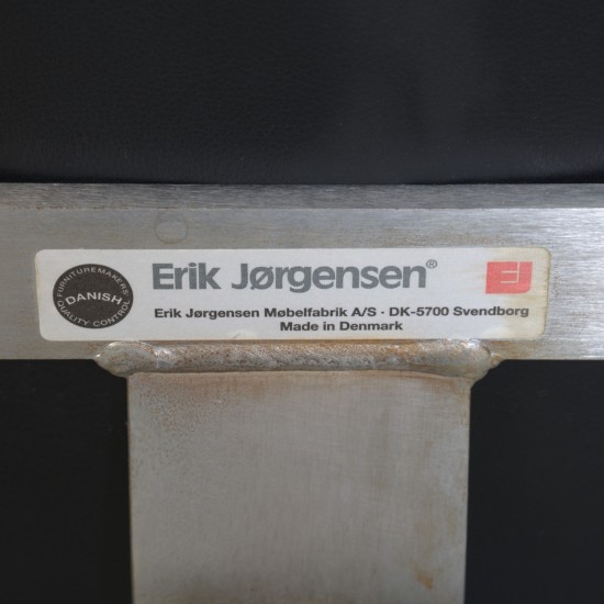 Erik Jørgensen Corona stol i sort læder 2000'erne