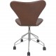 Arne Jacobsen 3117 office chair in mokka classic leather 1997