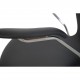 Arne Jacobsen 3207 seven armchair in black classic leather 2010s