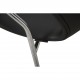 Arne Jacobsen 3207 seven armchair in black classic leather 2010s