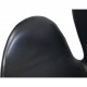 Arne Jacobsen vintage Swan chair in black leather 1960s