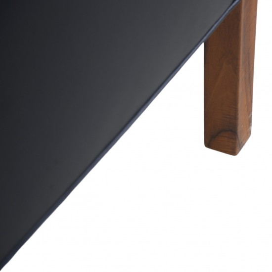 Børge Mogensen 2212 2.seater sofa in black leather 1980s