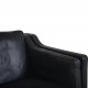 Børge Mogensen 2212 2.seater sofa in black leather 1980s