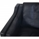 Børge Mogensen 2212 2.seater sofa in black leather 1980s