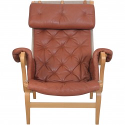 Bruno Mathson Pernilla chair in cognac leather 1990s