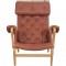 Bruno Mathson Pernilla chair in cognac leather 1990s