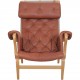 Bruno Mathson Pernilla chair in cognac leather 1990s