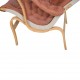 Bruno Mathson Pernilla chair in cognac leather 1990s