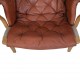 Bruno Mathson Pernilla chair in cognac leather 1990s