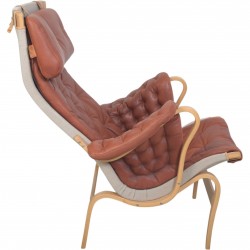 Bruno Mathson Pernilla chair in cognac leather 1990s