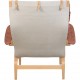 Bruno Mathson Pernilla chair in cognac leather 1990s