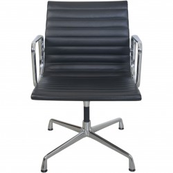 Charles Eames Ea108 chair in black leather 2007