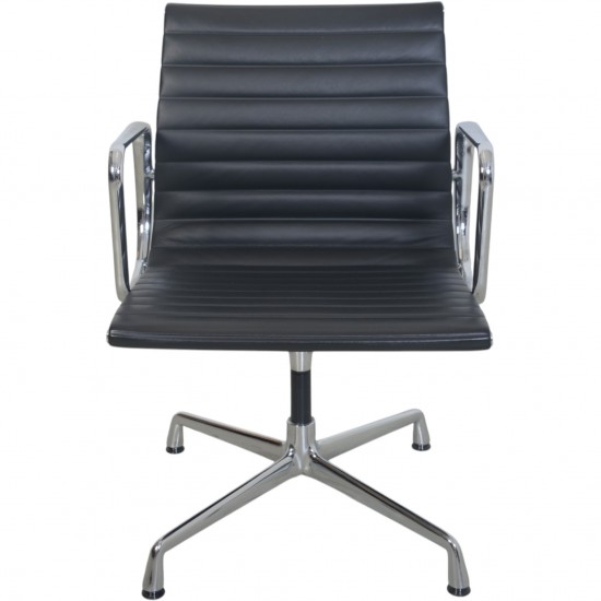 Charles Eames Ea108 chair in black leather 2007
