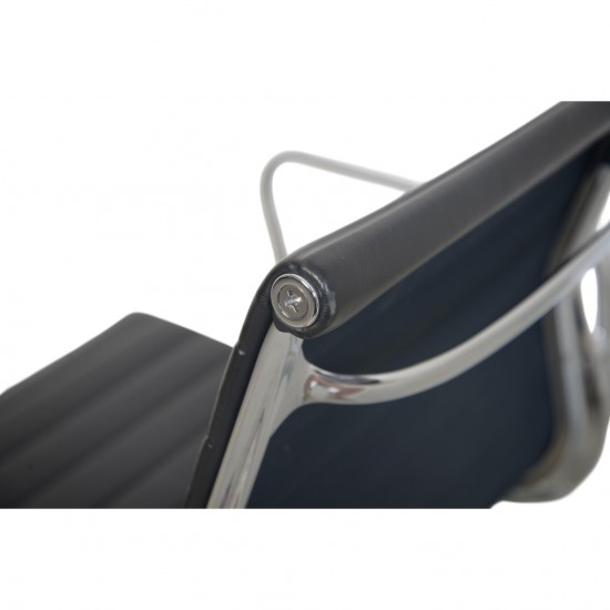 Charles Eames Ea108 chair in black leather 2007