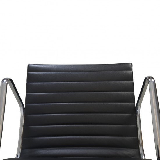 Charles Eames Ea108 chair in black leather 2007