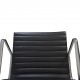 Charles Eames Ea108 chair in black leather 2007
