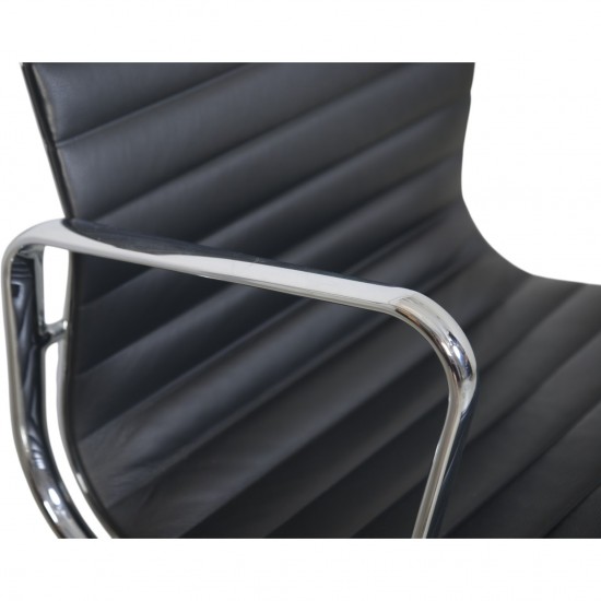 Charles Eames Ea108 chair in black leather 2007