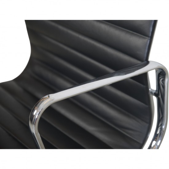 Charles Eames Ea108 chair in black leather 2007