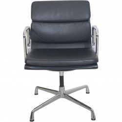 Charles Eames Ea208 chair in black leather 2008