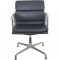 Charles Eames Ea208 chair in black leather 2008