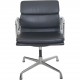 Charles Eames Ea208 chair in black leather 2008