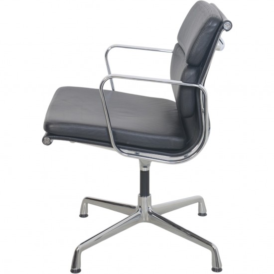 Charles Eames Ea208 chair in black leather 2008