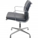 Charles Eames Ea208 chair in black leather 2008