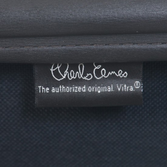 Charles Eames Ea208 chair in black leather 2008