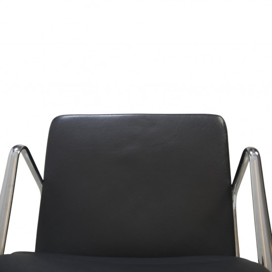Charles Eames Ea208 chair in black leather 2008