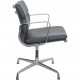 Charles Eames Ea208 chair in black leather 2008