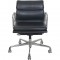 Charles Eames Ea217 office chair in black leather 2011