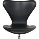 Arne Jacobsen 3117 kontorstol i sort Essential læder